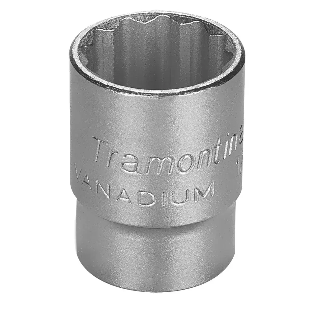 Soquete estriado em aço cromo vanádio 25 mm - encaixe 1/2 Tramontina 44833125 — fotografia de referência