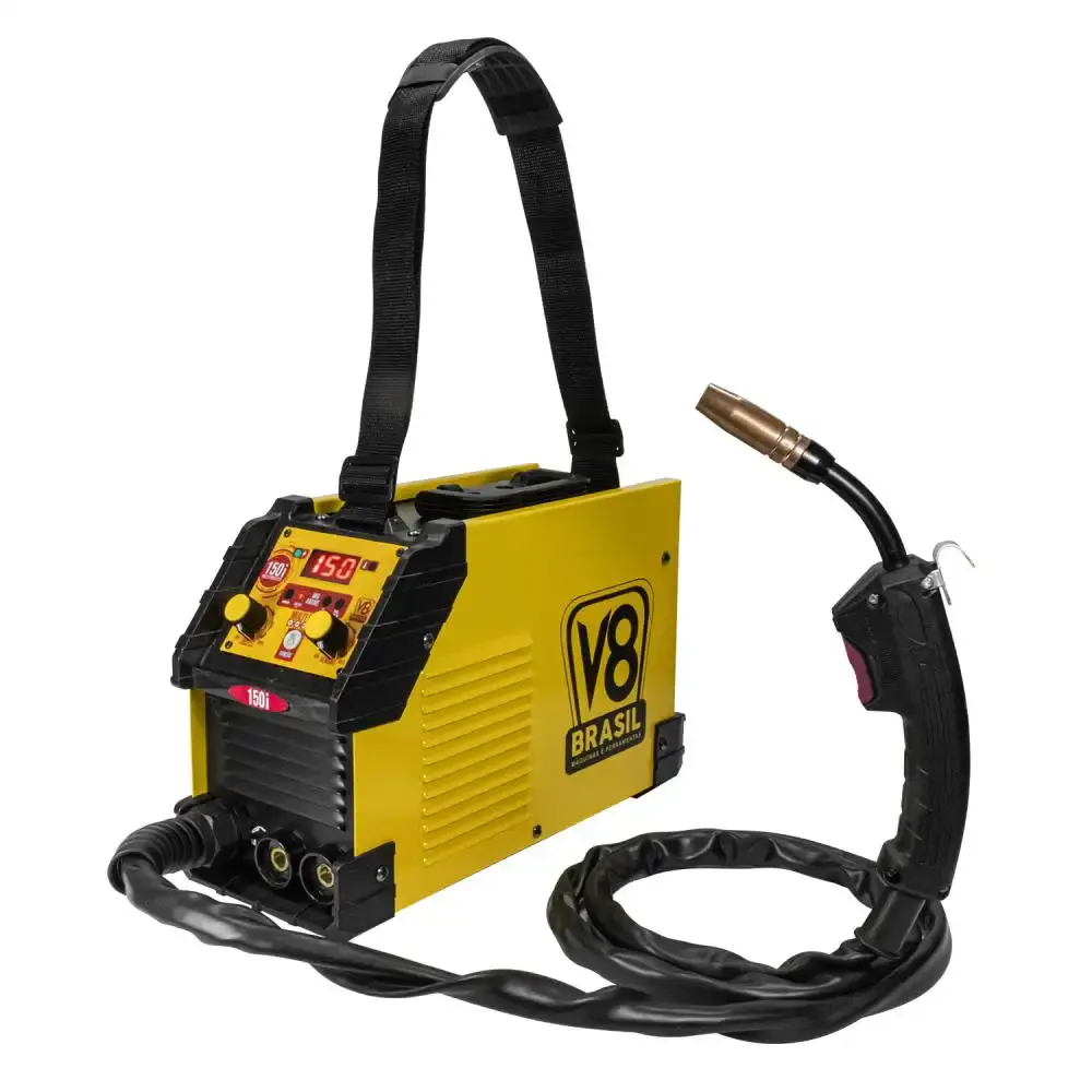 Máquina de solda 150A multiprocesso MIG TIG eletrodo 150I bivolt V8 — fotografia 6