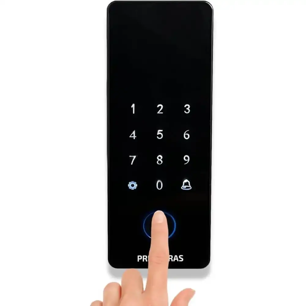 Fechadura digital inteligente athenas biometria/senha Primebras — fotografia de referência