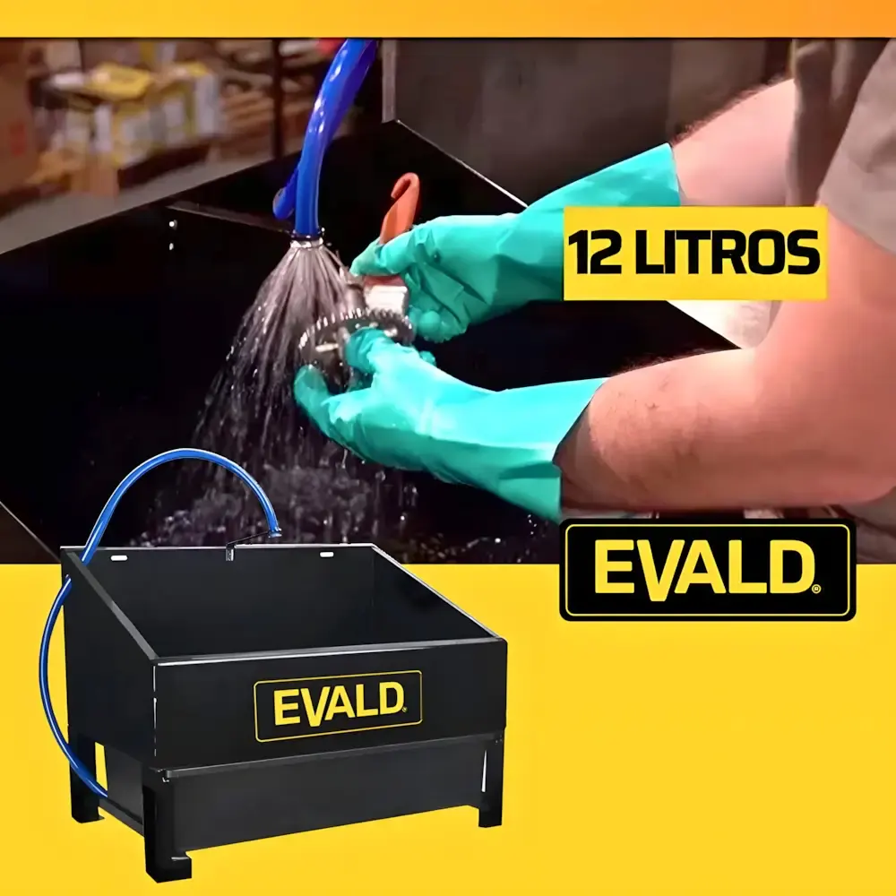 Lavadora de peças 12 litros com eletrobomba para bancada LPE-120 Evald 110 V — fotografia 5