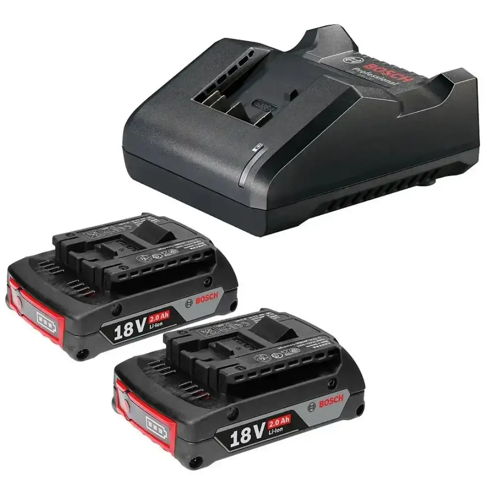 Parafusadeira de impacto 65NM brushless com 2 baterias 2,0AH carregador e kit brocas 15 peças Bosch — fotografia 3