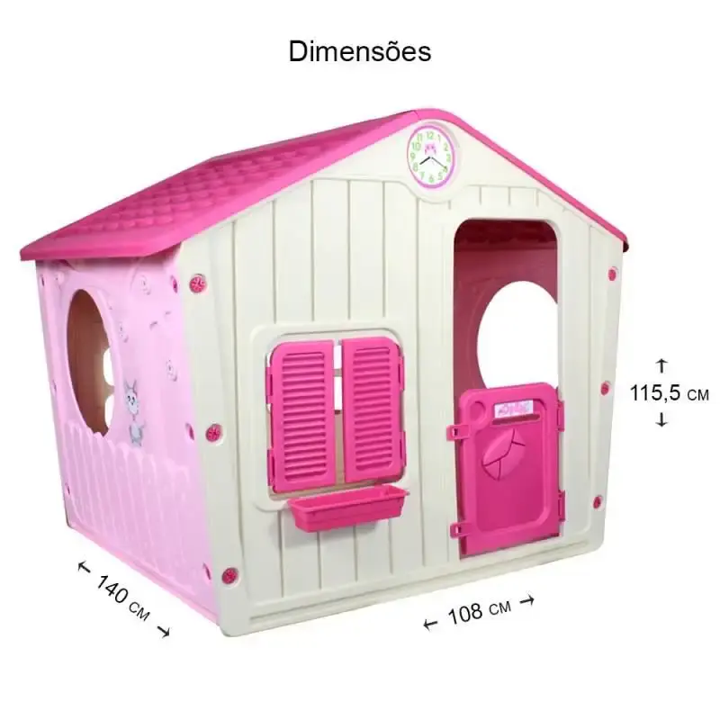 Casinha de brinquedo pink BEL — fotografia 5