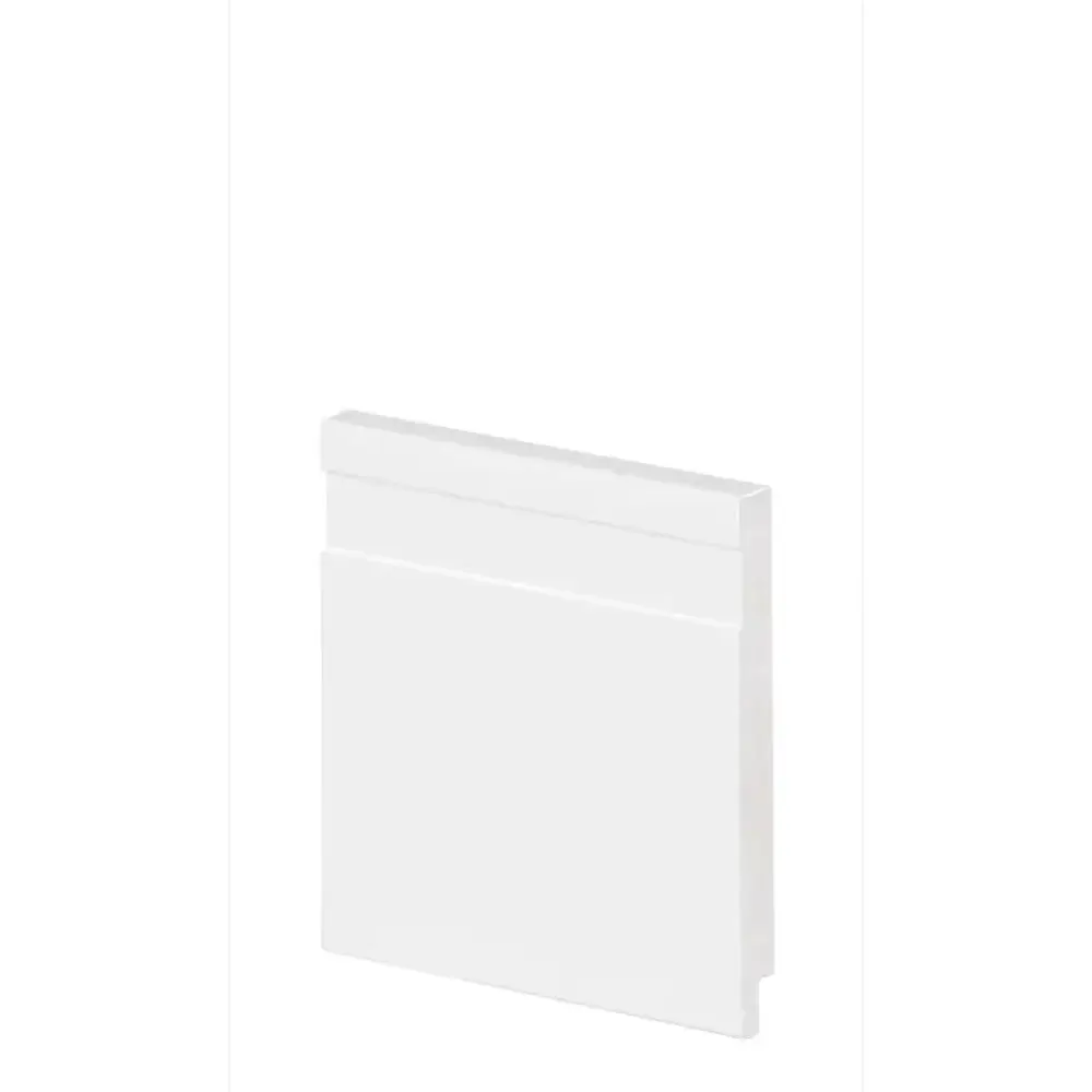 Rodapé slim frisado 2,40M 100X10MM branco Arquitech — fotografia 2