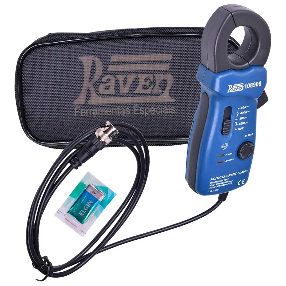 Pinça indutiva do osciloscópio para cabos 23MM Raven — fotografia de referência
