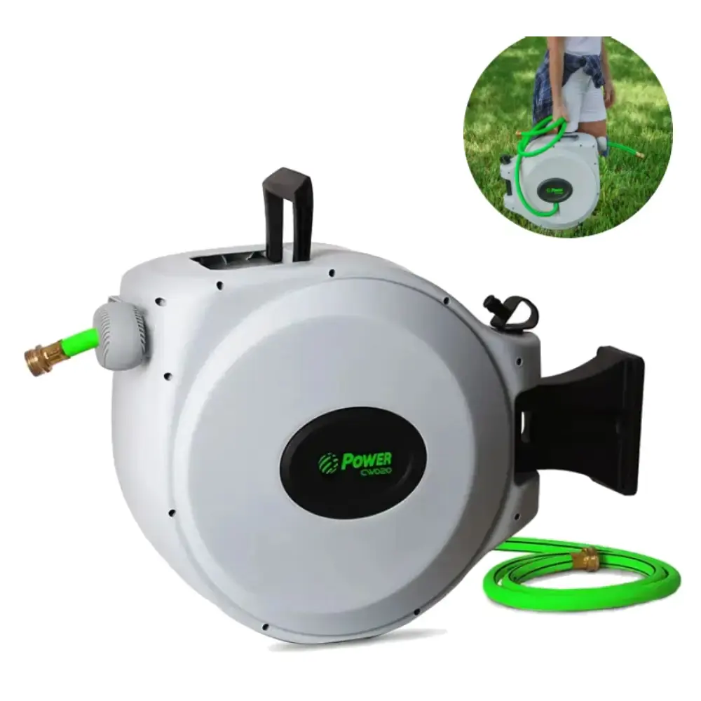 Enrolador com mangueira auto retrátil 20 metros 350PSI CW020 power — fotografia de referência