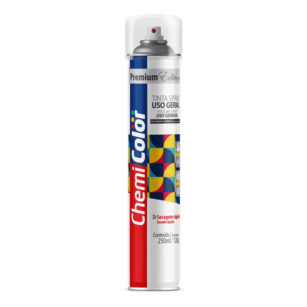 Tinta spray geral 250ML/120G verniz brilhante Chemicolor — fotografia de referência
