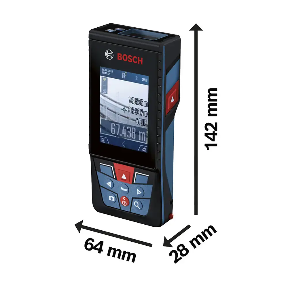 Medidor distância laser trena GLM 150-27 c bluetooth Bosch — fotografia 5