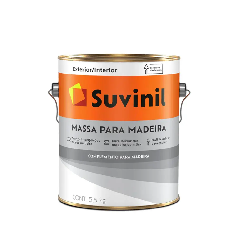 Massa para madeira branco 5,5KG Suvinil — fotografia de referência