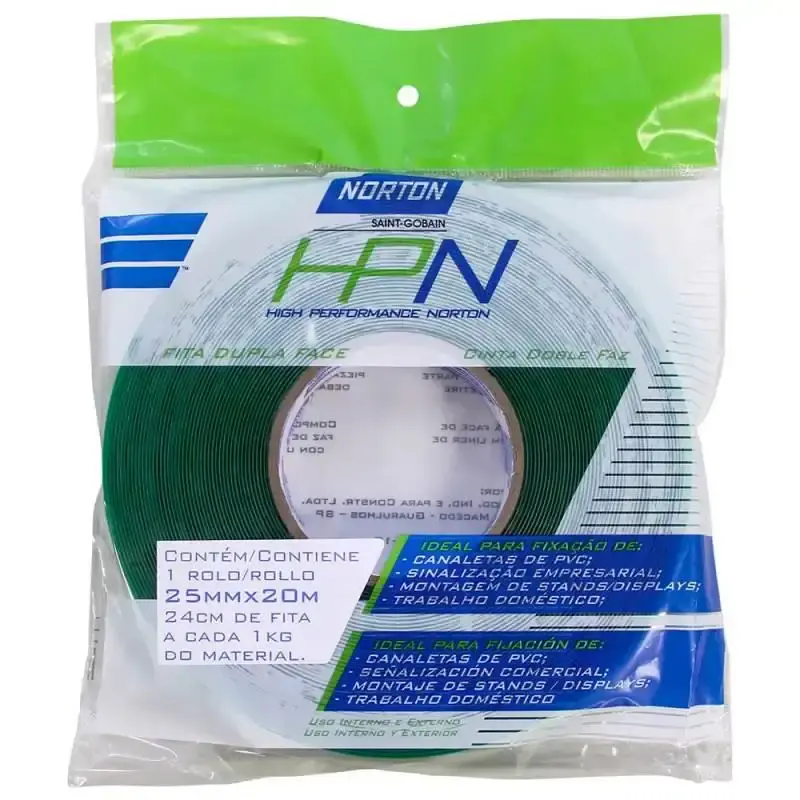 Fita Dupla Face 25MM x 20M HPN Trasparente 66261103797 NORTON — fotografia 3