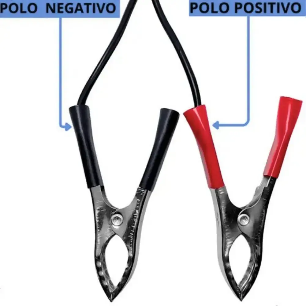 Adaptador garra para carga de bateria automóvel 12V 50CM Kala — fotografia 5