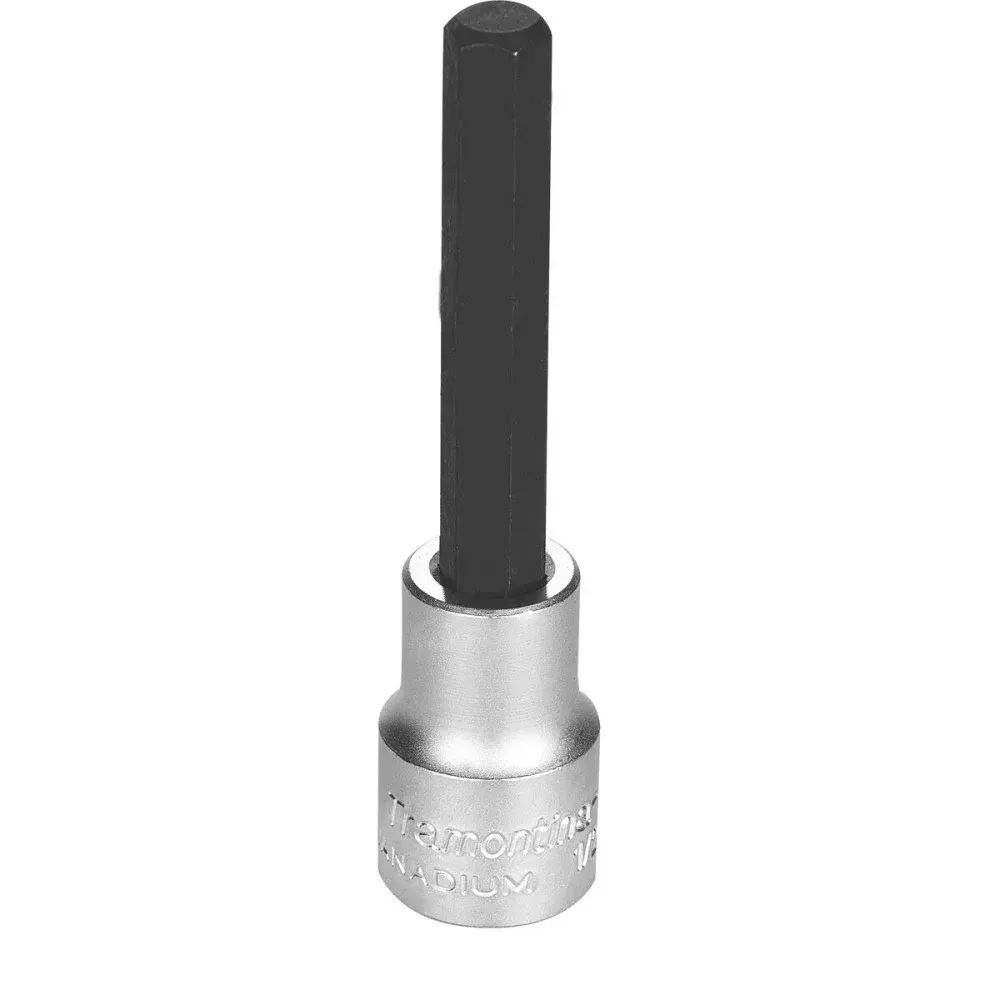 Soquete longo em aço cromo vanádio ponta hexagonal 10 mm - encaixe 1/2 Tramontina 44863110 — fotografia de referência