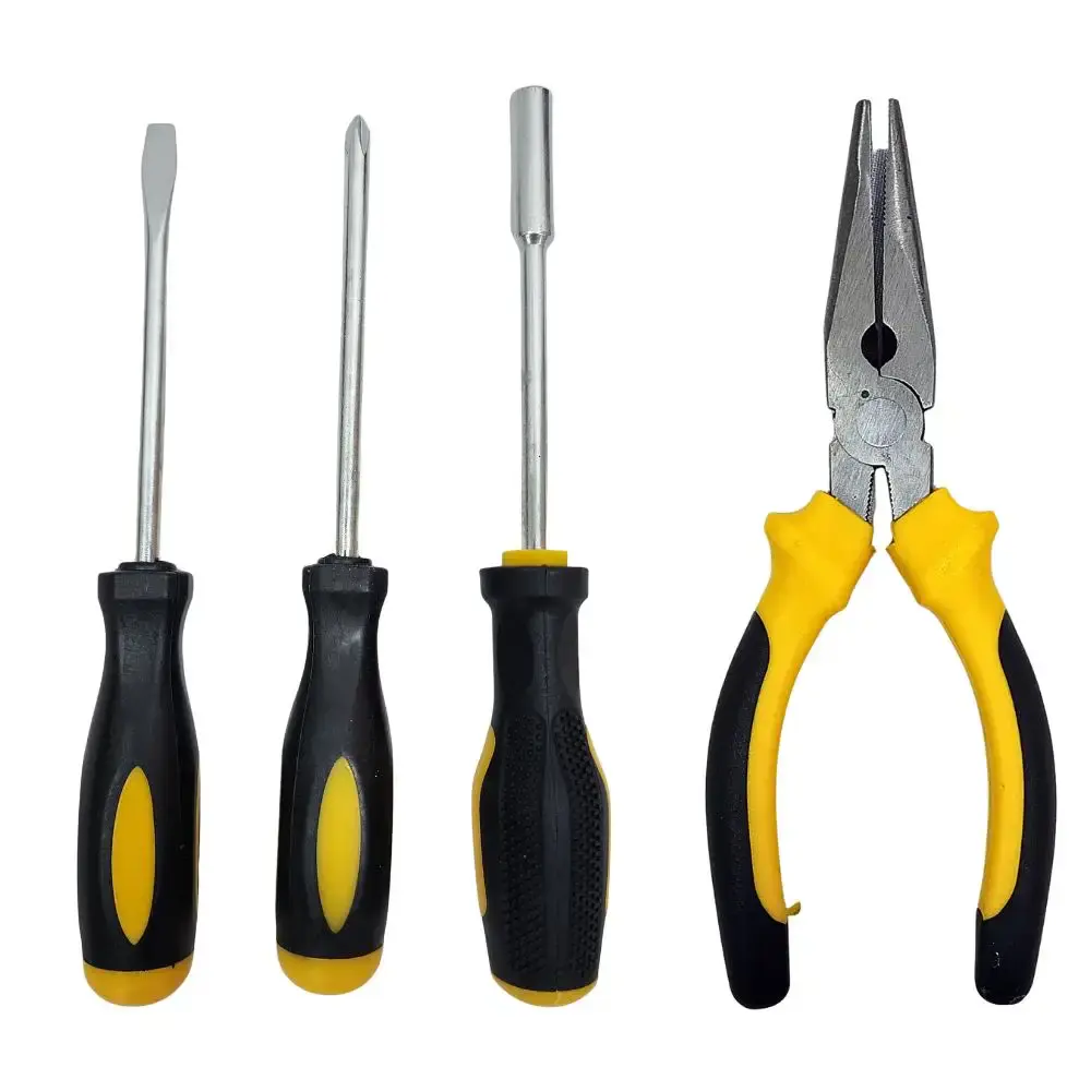 Parafusadeira furadeira bateria 21V com impacto, maleta, 2 baterias e kit 136 peças bivolt Evald — fotografia 5