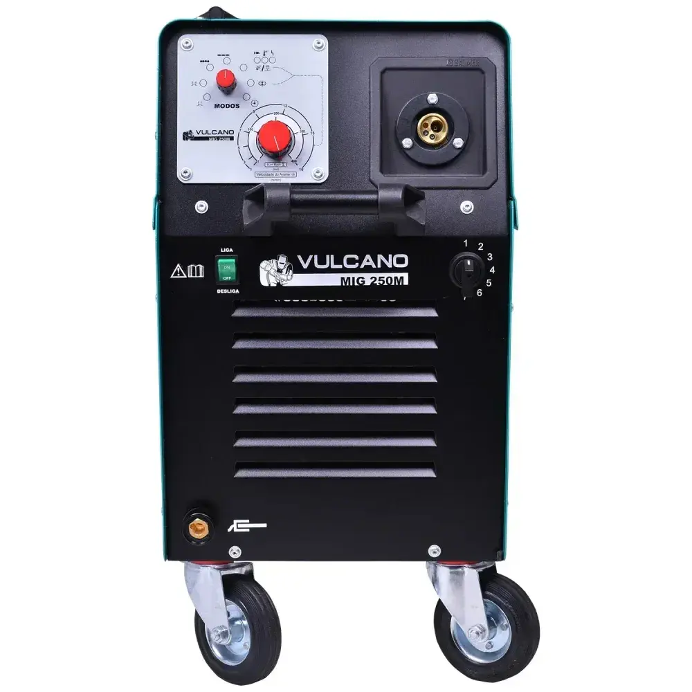 Máquina de solda vulcano mig 250M 225A 220V Balmer — fotografia 8