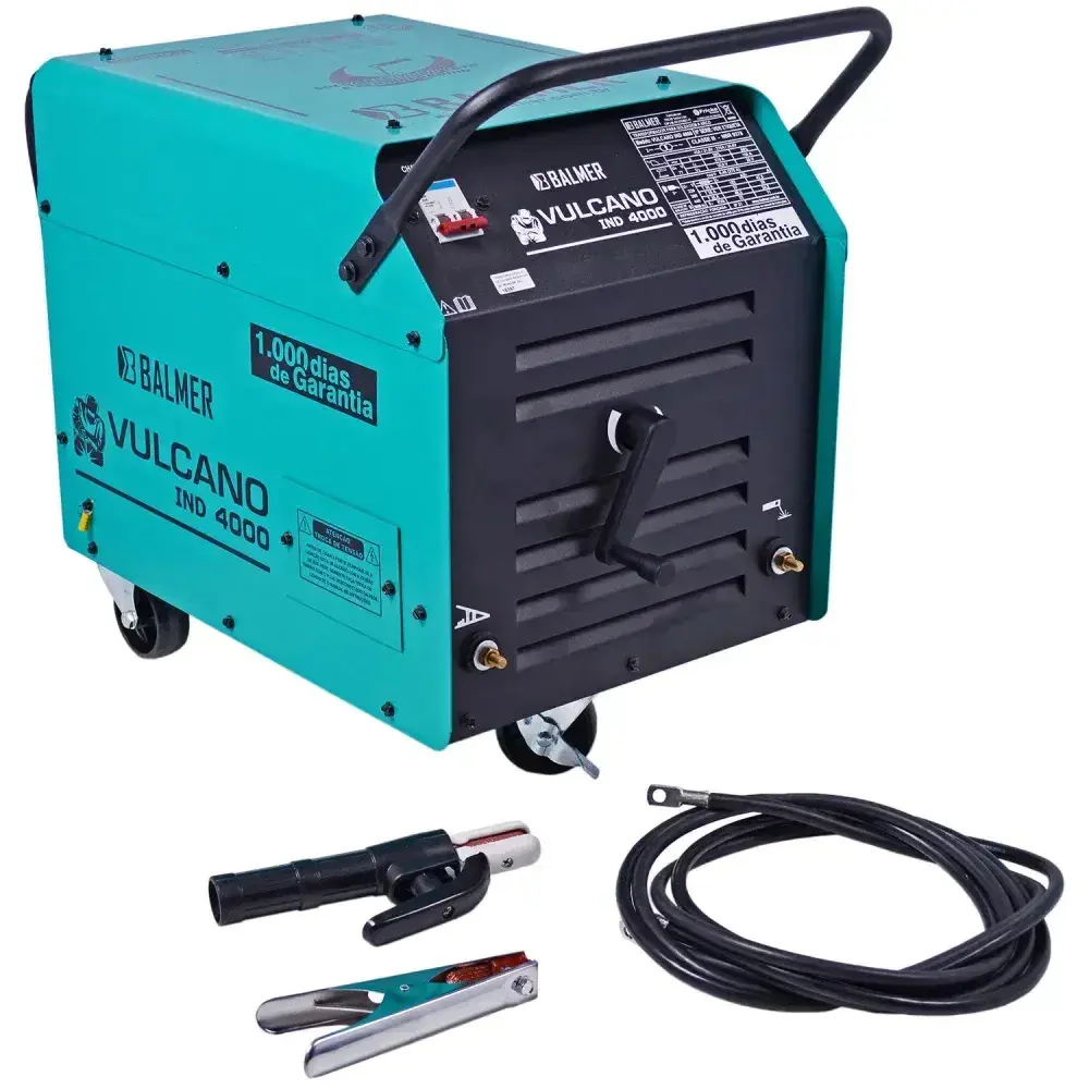 Máquina de solda vulcano ind 4000 270A 77V bifásico Balmer — fotografia 6