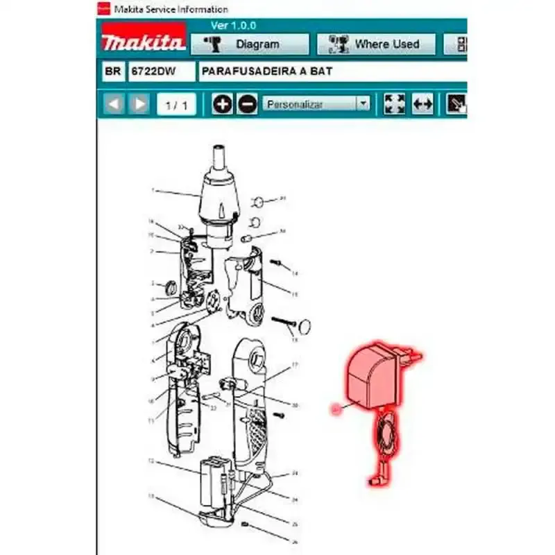 Carregador de bateria para parafusadeira 6722DW / 6723DW bivolt TP00000217 Makita — fotografia 4