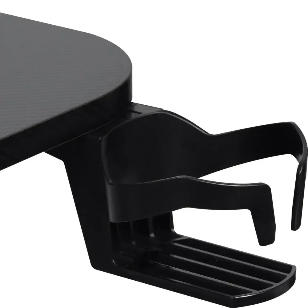 Mesa gamer modelo l 80X30CM com suporte de acessórios Kala — fotografia 4
