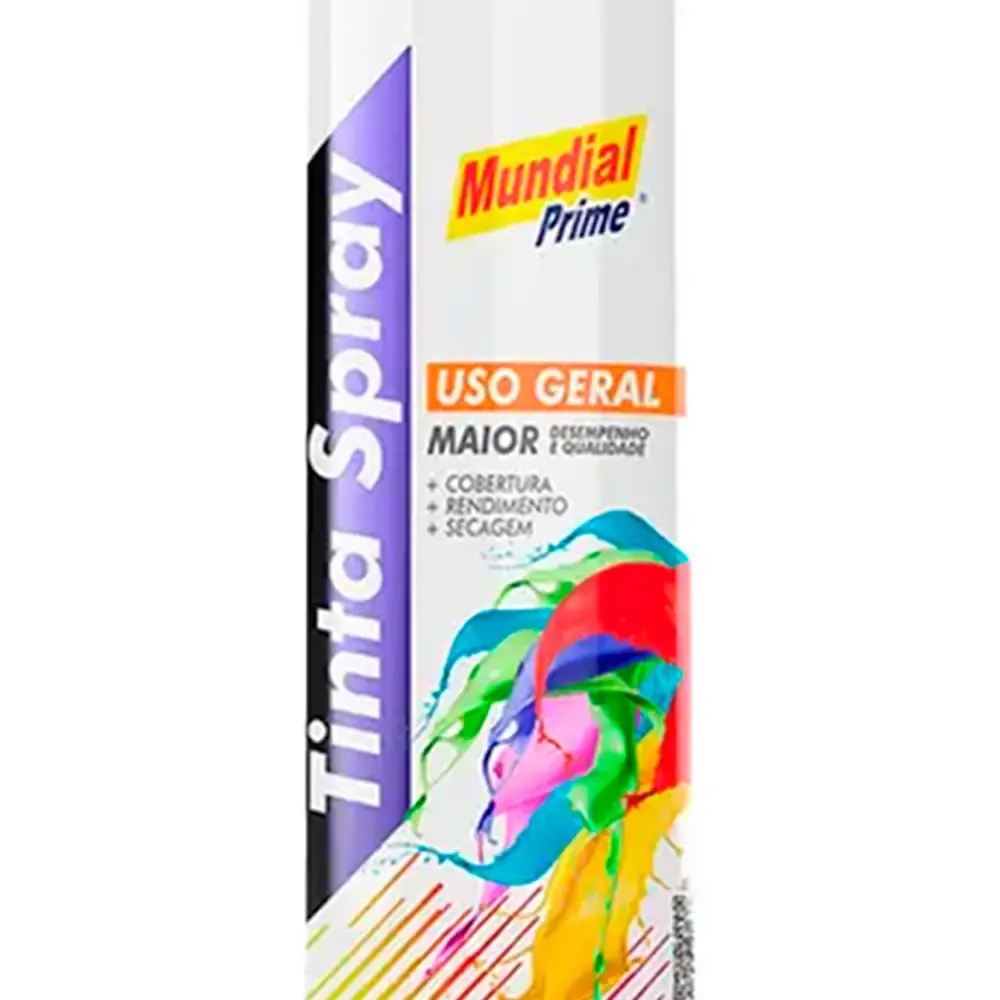 Tinta spray 400ML amarelo bandeira 03 uni mundial prime — fotografia 3
