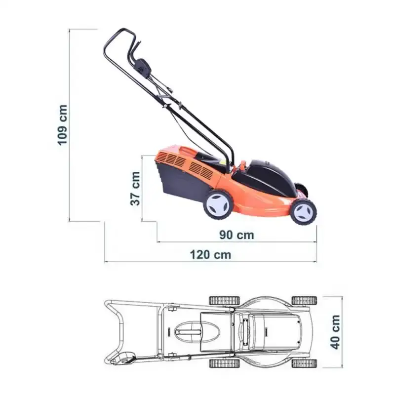 Cortador de grama elétrico 1300W CE35P Tramontina 220 V — fotografia 7