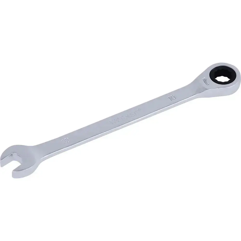 Chave combinada com catraca cromo vanádio 10MM Worker — fotografia 8