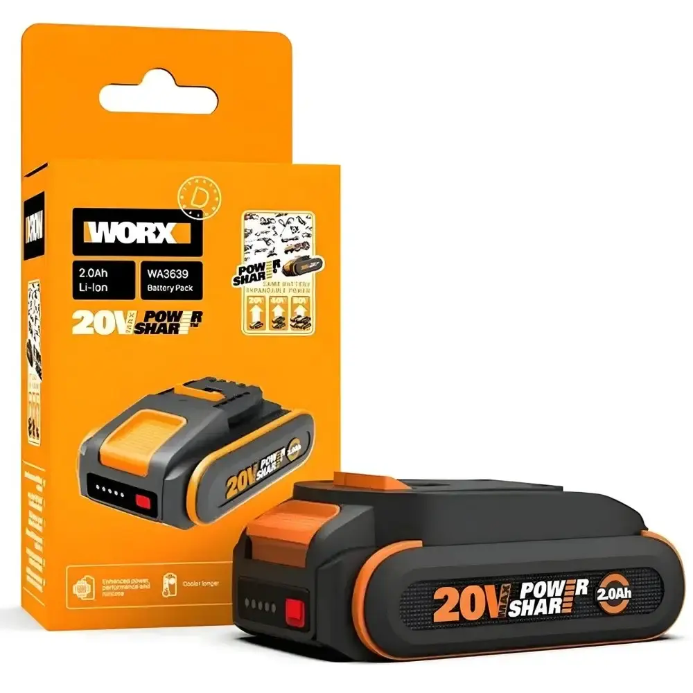 Bateria 20V 2AH íons de lítio WA3639 worx Positec — fotografia 2