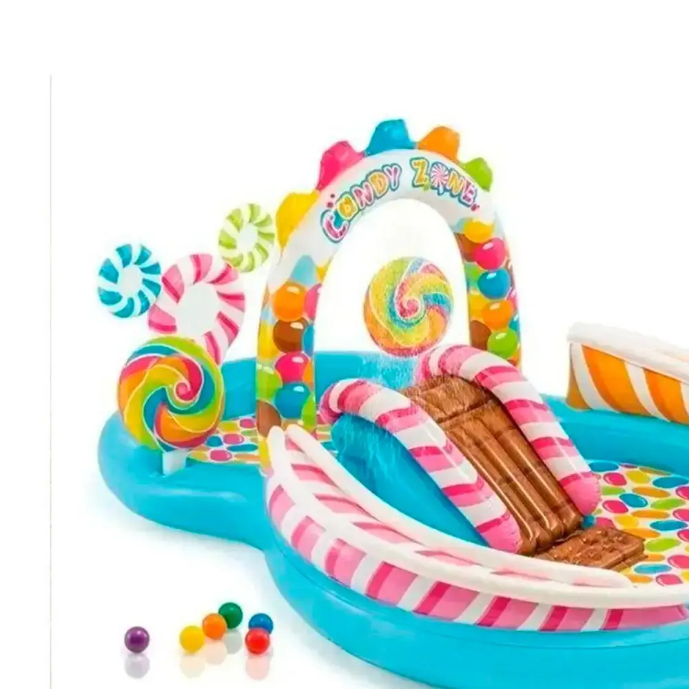 Piscina 206 litros playground inflável candy zone Intex — fotografia 3