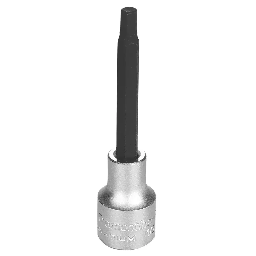 Soquete longo em aço cromo vanádio ponta hexagonal 6 mm - encaixe 1/2 Tramontina 44863106 — fotografia 3