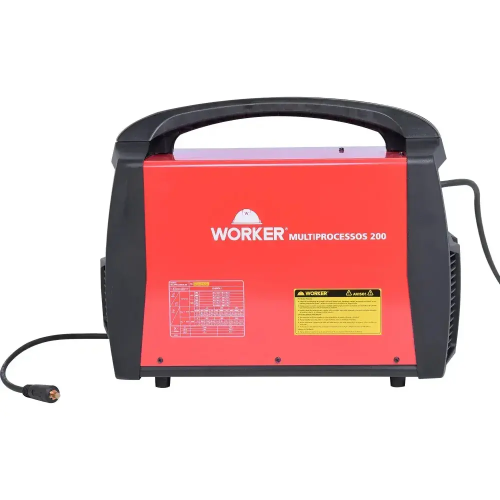 Inversora de solda mig mma tig multiprocessos 220A 7,92KVA biv Worker — fotografia 8