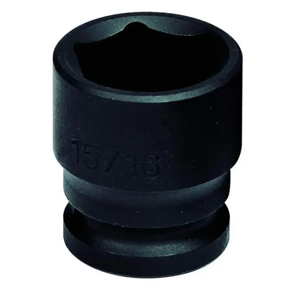 Soquete sextavado cromo com encaixe de 1/2" 15/16" Sata — fotografia 2