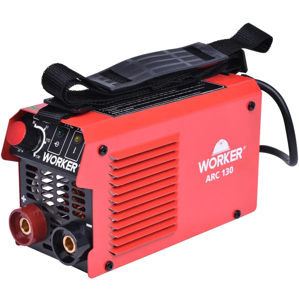 Inversora de solda arc 130 5,5KVA 20 a 130A 220V Worker — fotografia 7