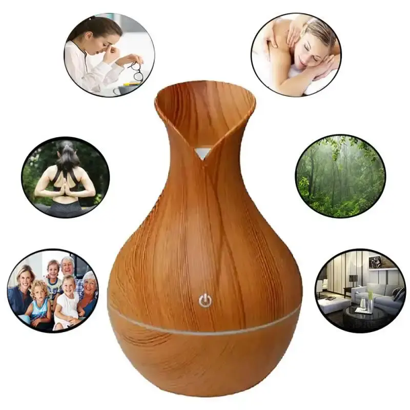 Umidificador e aromatizador de ambiente rústico bambu UMI-006 Western — fotografia de referência