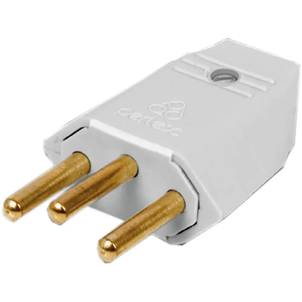 Plugue macho 3P Perlex 10A cz — fotografia de referência