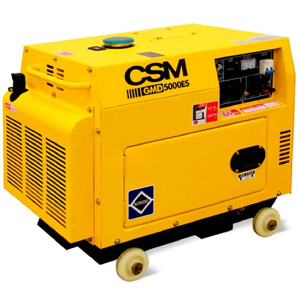 Gerador de energia diesel 4,5 KVA silencioso 57DB GMD5000ES bivolt CSM — fotografia de referência