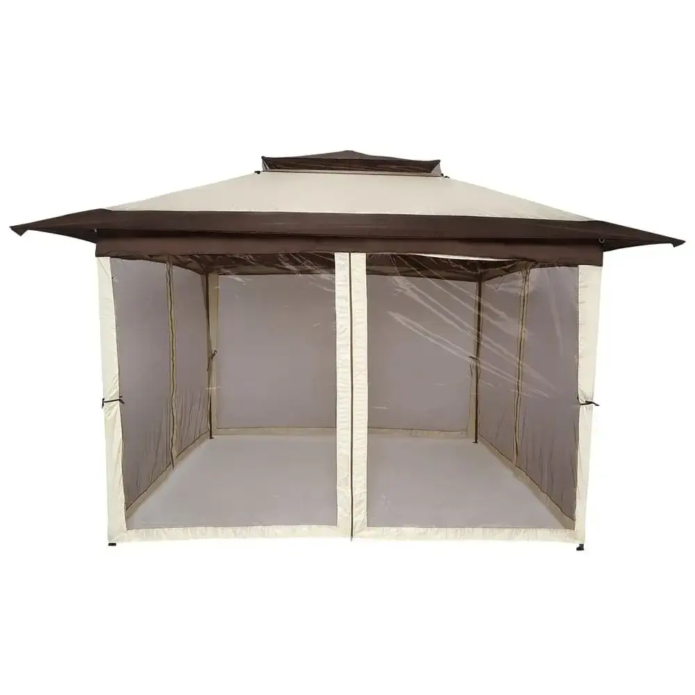 Tenda Gazebo Dobrável 3,6 x 3,6 Metros Elegant Oxford Bege BEL — fotografia 2