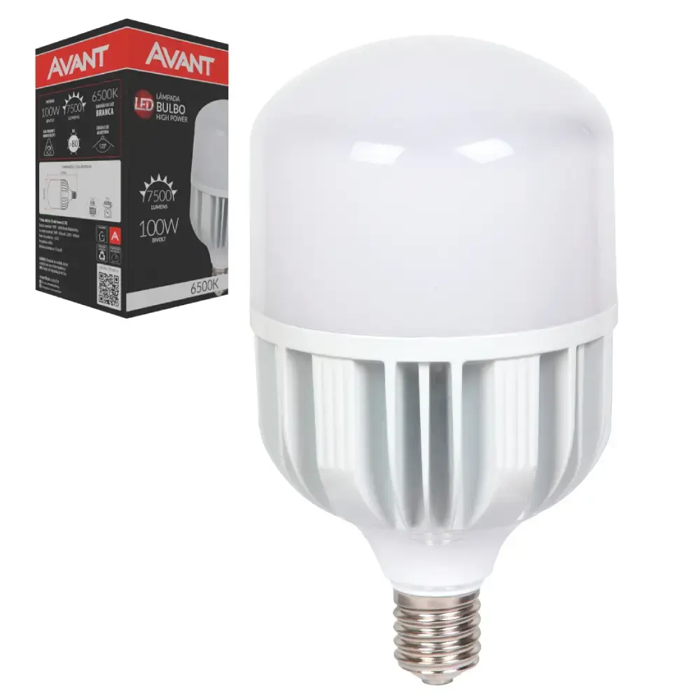 Lâmpada led buldo 100W 6500K bivolt 789511371 Avant — fotografia de referência