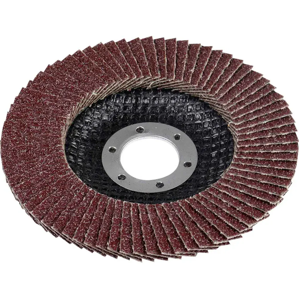 Disco flap reto G80 4.1/2" x 7/8" com 11 peças Bumafer — fotografia 3