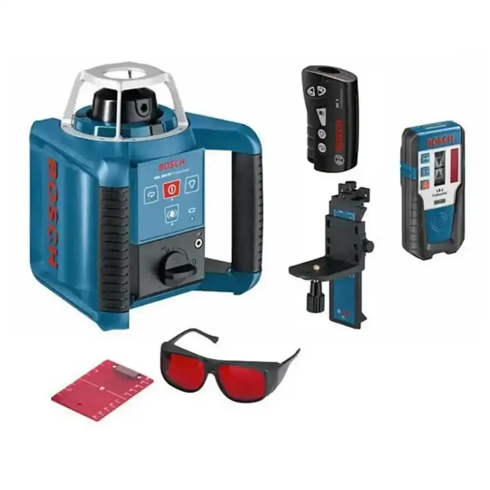 Nível à laser rotativo GRL 300HV com receptor LR1 + suporte + óculos Bosch — fotografia de referência