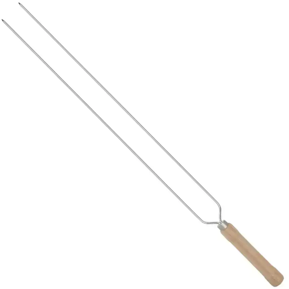 Espeto duplo para churrasco 65 CM 003207 Mor — fotografia de referência