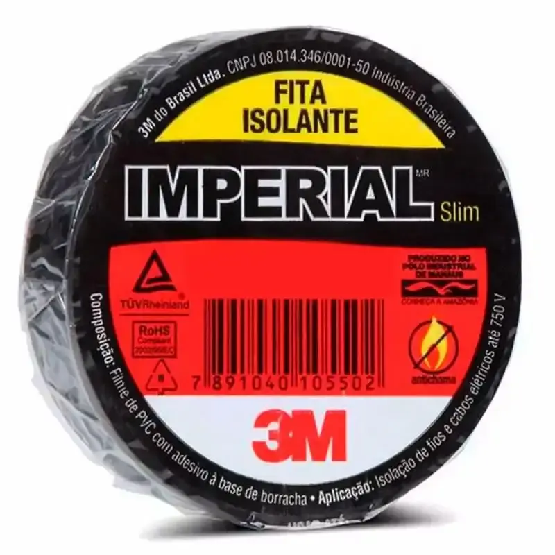 Fita isolante Imperial 10 metros kit com 10 unidades HB004236020 3M — fotografia 2