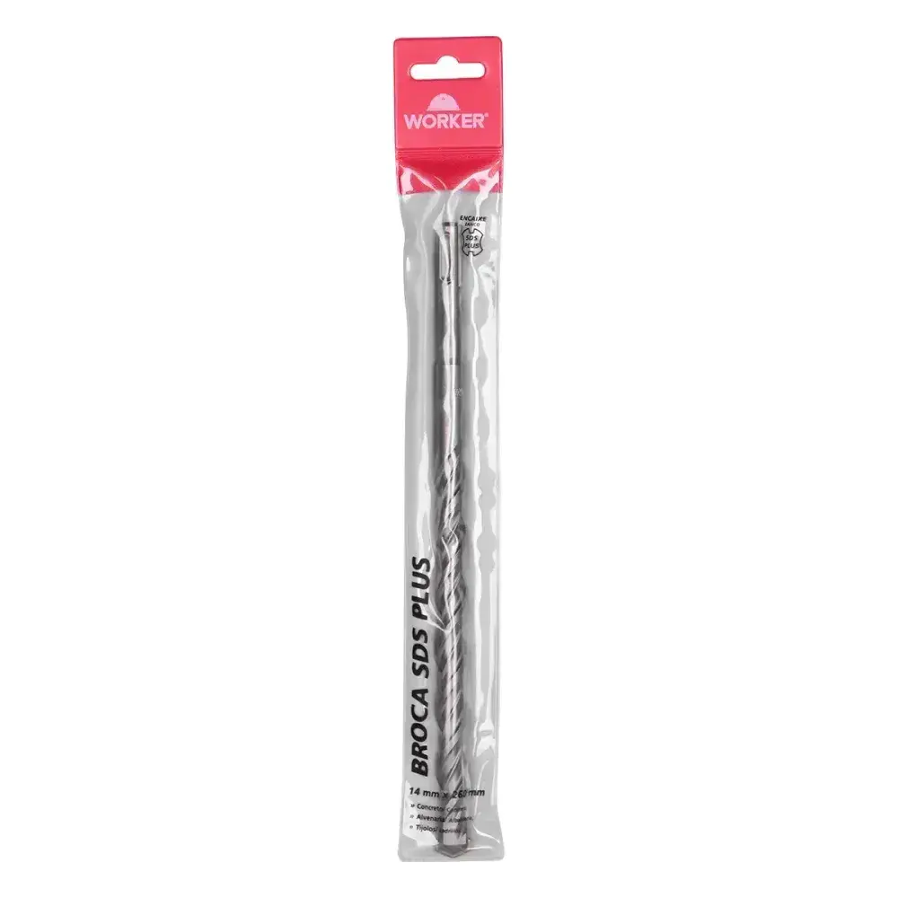 Broca encaixe tipo sds plus 14MM x 260MM Worker — fotografia 4