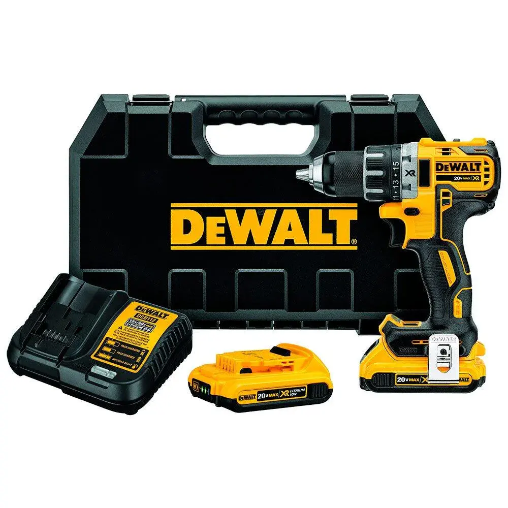 Furadeira parafusadeira bateria 1/2 20V DCD791D2 Dewalt 220V — fotografia de referência