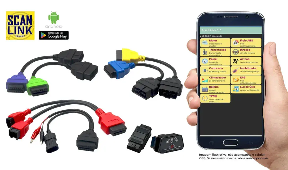 Scanner automotivo scanlink/start Planatc — fotografia de referência