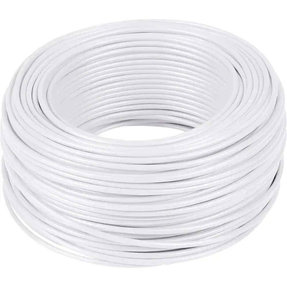Cabo flexível 6MM branco 750V 100M Liege — fotografia 2