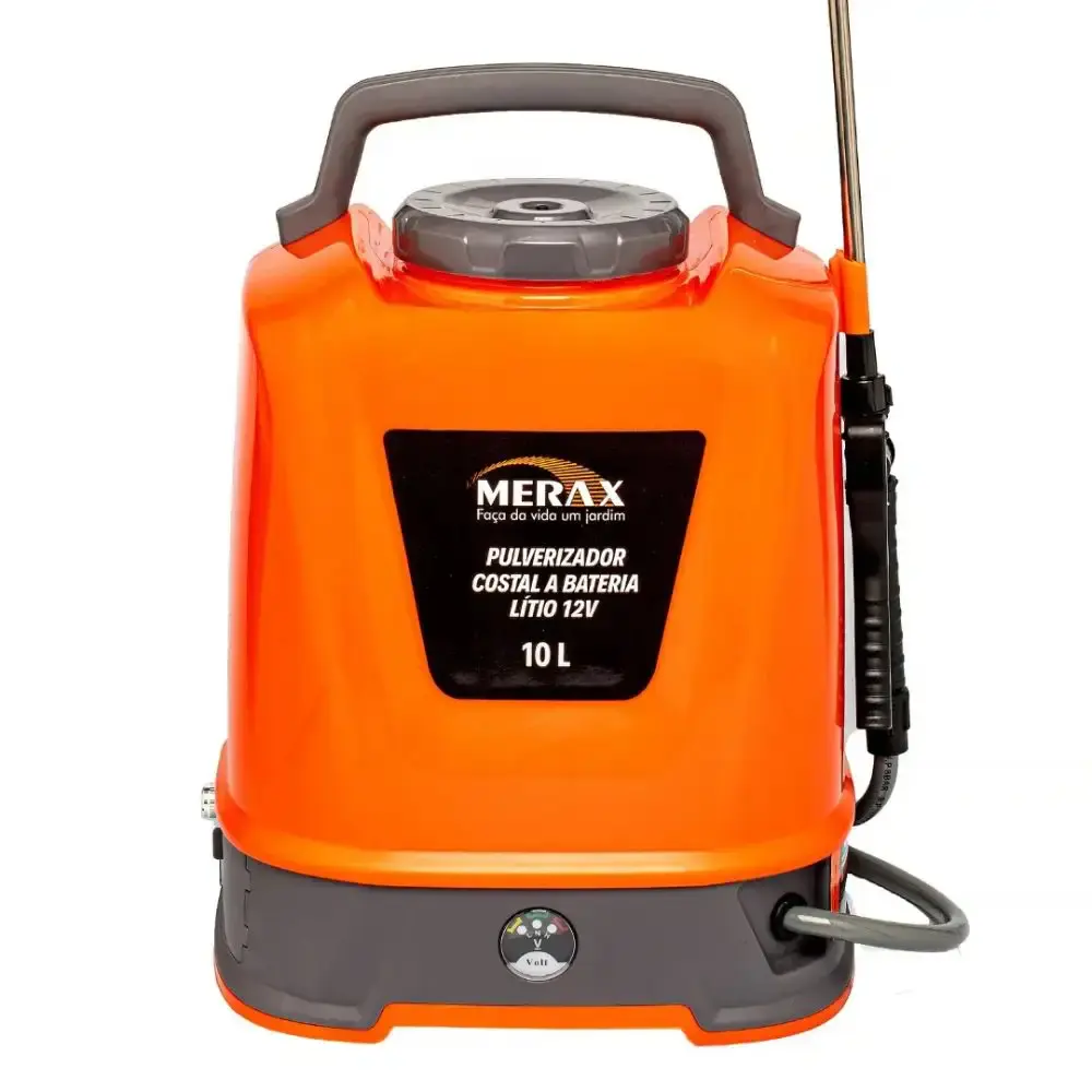 Pulverizador costal a bateria 10 litros 12V 2AH PUL010 Merax — fotografia de referência