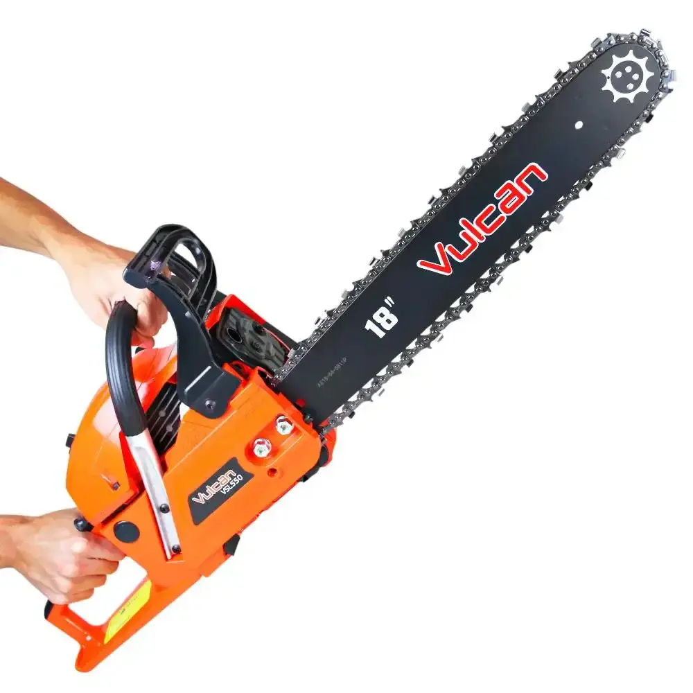 Motosserra à gasolina 55CC profissional sabre 18 VSL550 Vulcan