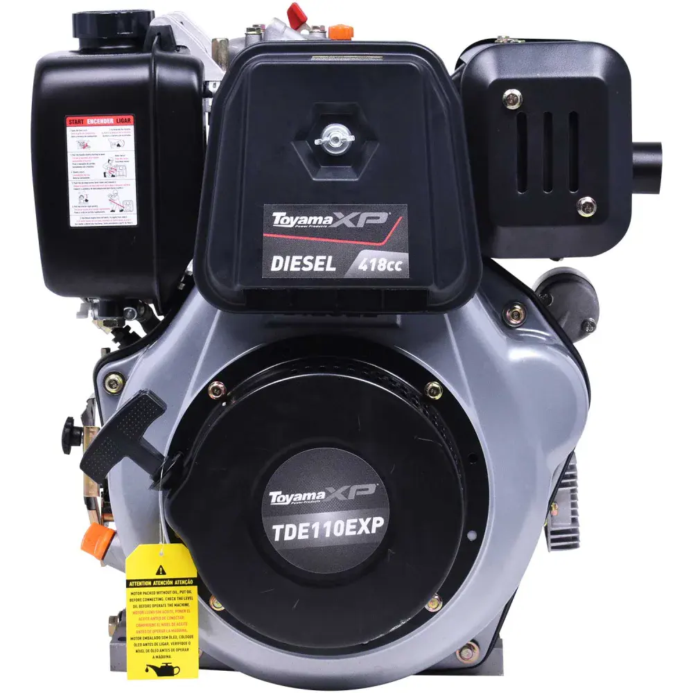 Motor Toyama diesel TDE110EXP - 11.0HP - 4T -Eixo 1 chaveta/rosca - multiuso - part.eletr. — fotografia 3