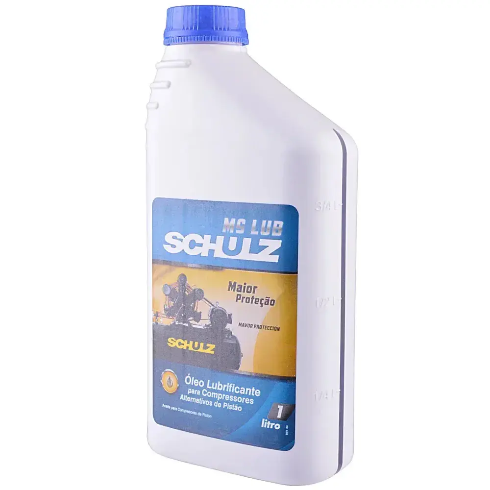Óleo lubrificante para compressor de ar mslub 1L Schulz — fotografia 7