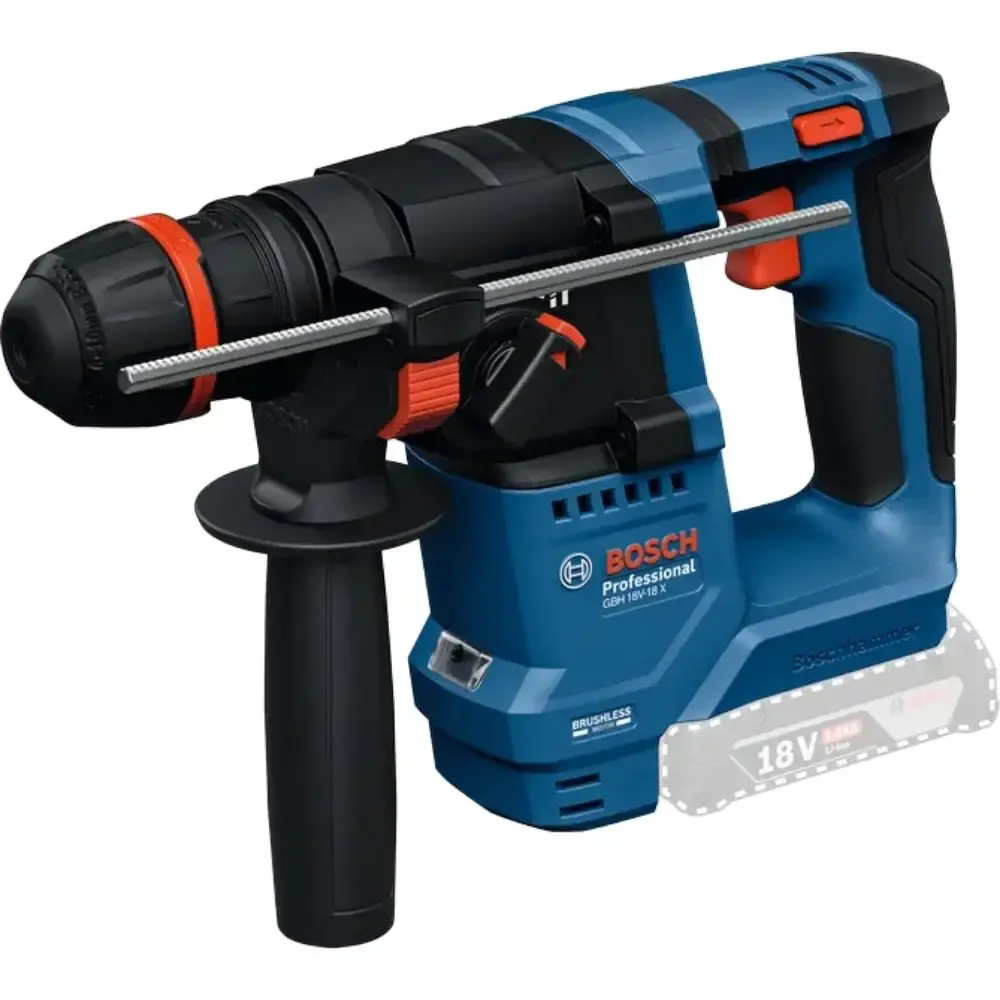Martelete perfurador a bateria 18V 1,5 j sem bateria GBH 18V-18X Bosch — fotografia de referência