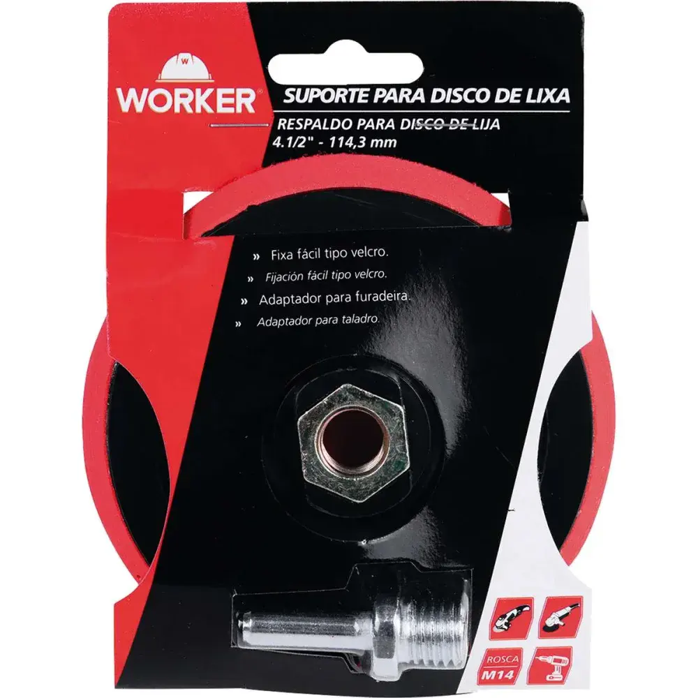 Suporte para disco de lixa 4.1/2” - 114,4MM Worker — fotografia 11