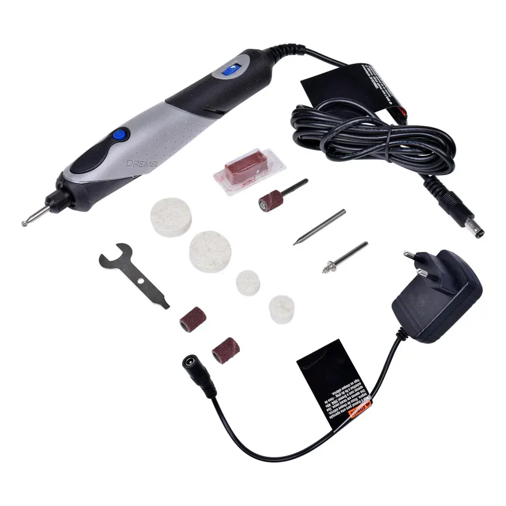 Microrretífica stylo+ com 11 acessórios Dremel bivolt