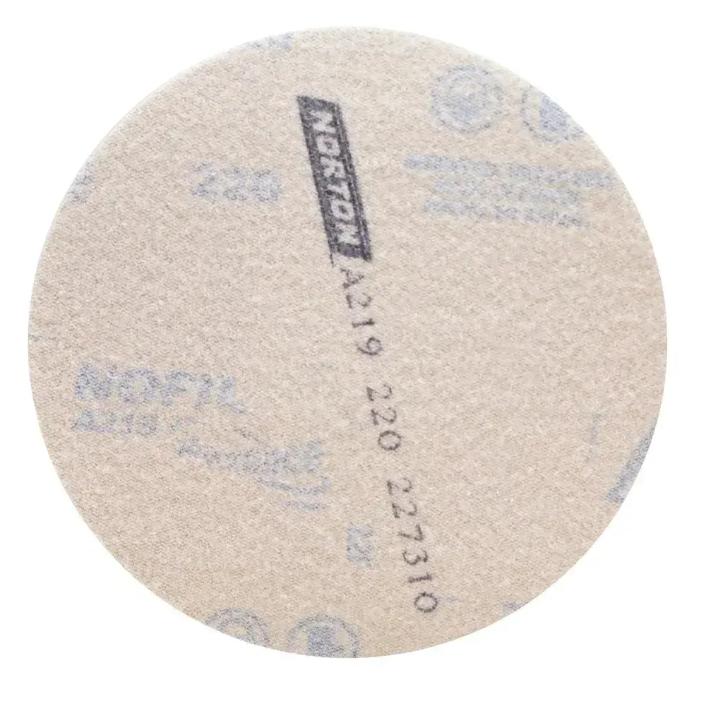 Disco lixa no-fil A219 127MM grão 220 Norton — fotografia 5
